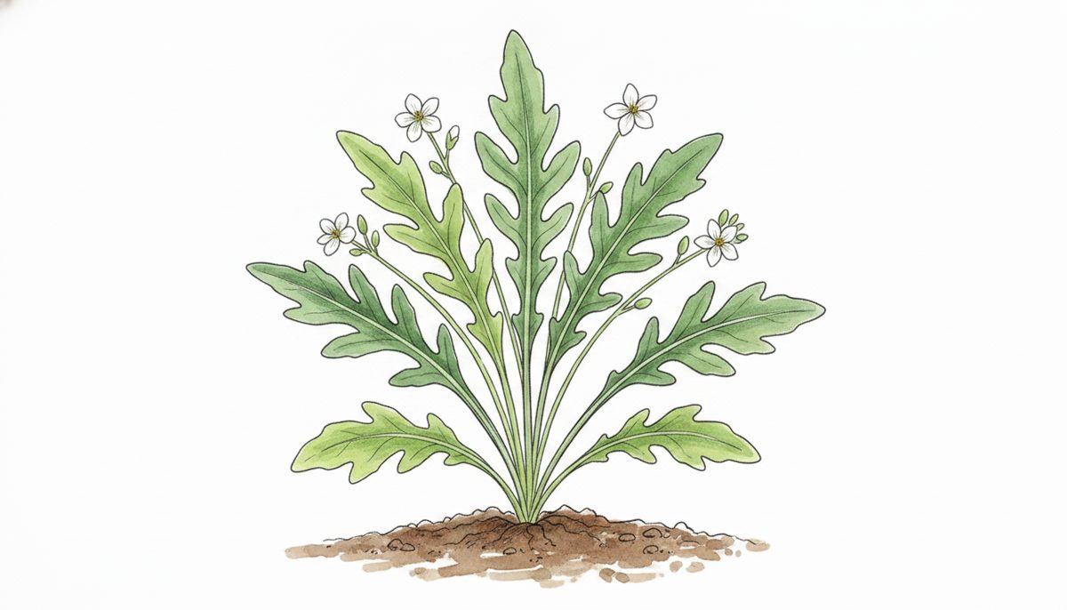 Arugula — hand-drawn botanical illustration